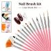 22-Piece Nail Art Tools Set | Resin Palette & Dotting Pen Kit for DIY Nail Art & Home Salon Use - Buy Online on SooperMarket.com