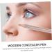 HAPINARY 4pcs Concealer Pen Highlighter Stick Dark Circle Concealer Make up Concealer for Face Wooden 1 g (Pack of 1) Ivory - Buy Online on SooperMarket.com