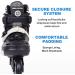 Adult Inline Skates for Street Urban- Black Men 9 /Women 9.5 - Beginner Outdoor Speed Skates - Buy Online on SooperMarket.com