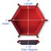 RNK Gaming Folding Hexagon Dice Tray - PU Leather & Red Velvet for DND Games - Buy Online on SooperMarket.com