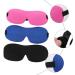 NOLITOY 3pcs 3D Sleep Mask Set | Travel Eye Shades & Blindfolds for Adults | Soft Silk Eye Masks & Elastic Comfort - Buy Online on SooperMarket.com