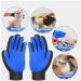 Boumour Fur Care Grooming Glove Set - Animal Hair Remover Brush for Dogs & Cats | Blue 2 Gloves Pet Fur Care - Buy Online on SooperMarket.com