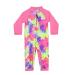weVSwe Baby Toddler Boy Swimsuit UPF 50+ Sun Protection Rash Guard Swimwear with Crotch Zipper 0-3 Years 6-12 Months Pink Fish Scales