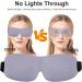 Relax Melodies Blackout Eye Mask 2 Pack - Adjustable 3D Contoured Cotton Sleeping Mask for Men and Women - Ideal for Travel - Purple & Black - Buy Online on SooperMarket.com