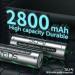 SUKAI AA Rechargeable Batteries 2800mAh High Capacity 1.2V Ni-MH Low Self Discharge Pre-Charged Reusable Batteries 24 Packs - Buy Online on SooperMarket.com