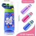 ROISDIYI Kids Water Bottle with Straw - 16oz 3 Pack, Spill Proof & Ideal for Travel - Easy Clean, Dishwasher Safe - Press Button for Pop Up Straw - Buy Online on SooperMarket.com