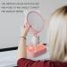 Touch-Screen Vanity Mirror with Lights & Desk Mirror Lights, Portable HD Cosmetic Lighted Mirror - Pink - Buy Online on SooperMarket.com
