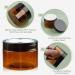Qeirudu 4 oz Amber Plastic Jars 12 Pack - Refillable Round Brown Cosmetic Containers with Lids and Labels for Beauty Products - Buy Online on SooperMarket.com
