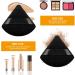 WLLHYF Triangle Powder Puff Set - 6 Piece Soft Velour Makeup Sponges for Mineral Powder, Loose Powder, Wet Dry Foundation - Beauty Tool for Body and Face - Black - Buy Online on SooperMarket.com