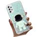 Tivenfezk Nadoli for Samsung Galaxy A33 5G astronaut Hidden Stand Cap Careature Glitzer Stand Soft Silicone Bling Review Samsung Galaxy A33 5G Green