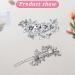 Diamante Hair Clips for Women 3 Pieces Silver Hair Clips Silver Hair Accessories Silver Hair Clip Sparkly Hair Clips Diamante Hair Accessories Bridal Hair Clip for Women for Bride Bridesmaids Prom - Buy Online on SooperMarket.com