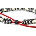 Custom EM Ceramic Collar for Dogs & Cats | Measure 41-50 cm | Black-White Paracord | International Shipping - Buy Online on SooperMarket.com