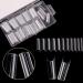 Square Nail Tips AUERVO 110 PCS Clear Nail Tips Full Cover Acrylic False Nails Traceless Long Coffin Transparent Fake Nails with Box 11 Different Size for Girls Women Nail Salons & DIY Nail Art