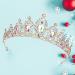 SuPoo Silver Tiara and Crown for Women - AB Crystal Headband for Queen, Wedding, Prom, Christmas - Shiny Princess Decoration - Buy Online on SooperMarket.com