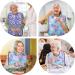 Baypify Adult Bibs for Seniors Waterproof Aprons for Adults for Men and Women Washable and Reusable Clothing Protectors with Mud Flaps Pink XL - Buy Online on SooperMarket.com