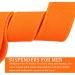 Adjustable Eruinfang 25mm Elastic Braces for Men & Women - Y-Form Style with Strong Clips - Orange - Buy Online on SooperMarket.com