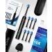 MySmile Electric Toothbrush for Adults - Rechargeable Sonic Toothbrush with 6 Brush Heads & Travel Case - 5 Modes Timer - 48000VPM - Black - Buy Online on SooperMarket.com