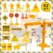28-Piece Construction Site Vehicles Cake Decoration for Kids - Excavator Themed Birthday Party Supplies for 2-Year-Olds - Buy Online on SooperMarket.com