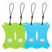 Qaziuy 4 pieces of tick card tick card with a magnifying glass tick card for people Tick card with elastic cord for dogs cats humans and children blue green