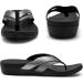 Sounity Orthotic Flip Flops for Women - Plantar Fasciitis Arch Support Sandals - Comfortable Walking Slippers (10W2, Charcoal) - Buy Online on SooperMarket.com