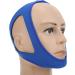 Blue Adjustable Anti-Snoring Chin Strap with Breathable Jaw Support Belt - Buy Online on SooperMarket.com
