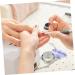 minkissy Nail Art Crystal Cup Cosmetics Glass Purple Cover Diamond 6.5x8cm Purple - Buy Online on SooperMarket.com