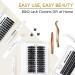 Cluster Lashes C-10mm 72 Clusters B&Q | Mega Volume DIY Eyelash Extensions | Soft Fluffy C D Curl Individual Lash Clusters - Buy Online on SooperMarket.com