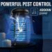 2-in-1 Bug Zapper + Attractant - 4800V Mosquito Killer - Electric Insect Fly Trap - Waterproof Indoor & Outdoor - Bright Light Bulb Lamp for Backyard, Patio, Home - Plug-in - Buy Online on SooperMarket.com