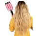 Beauty Babe Waves 3 Barrel Curling Iron Hair Waver 1.25 Inch - Pink Jumbo Ceramic Wand for Perfect Beach Waves - Buy Online on SooperMarket.com