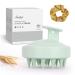 Sndyi Scalp Massager Shampoo Brush  Scalp Scrubber for Dandruff Removal  Scalp Massager for Hair Growth  Soft Silicone Hair Scrubber/Exfoliator Brush  Wet Dry Scalp Brush for Shower  Green