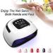 LKE UV Nail Lamp 220W | 4 Timers | Gel Nail Dryer for Gel Polish Kit | Professional Nail Art Tools | Automatic Sensor | Black - Buy Online on SooperMarket.com