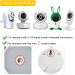 iTODOS Gooseneck Baby Monitor Mount - 27 inch Flexible Arm for Arlo, Motorola, and Universal Cameras - White - Buy Online on SooperMarket.com
