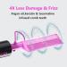 DAN Technology Mini Hot Comb | Dual Voltage Hair Straightener with Fast Heating | Ceramic Electric Straightening Comb for Black Hair | Rose Red - Buy Online on SooperMarket.com