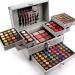 Pure Vie All-in-One Holiday Gift Makeup Set Essential Starter Bundle Include Eyeshadow Palette Lipgloss Concealer Blush Eyebrow Foundation Face Powder Eyeliner Pencil - Make up Kit for Women Full Kit