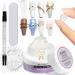 MIZHSE Solid Builder Gel For Nails, Clear Nail Sculpture Gel Solid Extension Gel Non-Sticky Hand Carving Gel Modeling Nail Art Gel 60g