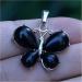 Crystal Rough Natural Quartz 1pc Butterfly Formed Pendant Amethyst Natural Crystals Tiger Eye geman Opal Stone for Women Gift Necklace Jewelry (Size : Black Agate) - Buy Online on SooperMarket.com