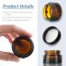 Tuakimce 10 Pack 30ml Refillable Cosmetic Glass Cream Containers with Lid - Ideal for Creams Lotions & Essential Oils - Buy Online on SooperMarket.com
