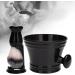 Folpus Razor Brush Set | Portable Professional Shaving Bowl & Soap Brush for Hairdressers & Home - Black - Buy Online on SooperMarket.com