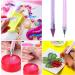 Rhinestone Picker Tool Wax Pencil Set - 2 Dual-Ended Pens with Extra Tips and Nail Art Tweezer for DIY Crafts - Buy Online on SooperMarket.com