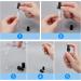 BENECREAT Mini Glass Spray Bottles Set - 30 Pieces (3ml/5ml/10ml) with Funnel & Pipettes - Perfect for Perfumes & Cosmetics - Fine Fog Atomizers (Black Cap) - Buy Online on SooperMarket.com