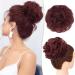 PORSMEER 2-Pack Curly Wavy Messy Hair Bun Extensions for Women - Red - Buy Online on SooperMarket.com