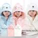 KDDSSS 2PCS Hooded Baby Towel Set - Animal Design Bathing Towels for Newborns, Soft & Absorbent - Pink - Buy Online on SooperMarket.com