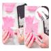 Sularpek Nail Rhinestone Picker Set - Dual-End Rhinestone Pickup Tool and Wax Pencil for DIY Nail Art Crafts (White Pink) - Buy Online on SooperMarket.com