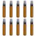 Beaupretty 10pcs Empty Brown Glass Spray Bottle with Atomizer Mist Sprayers for Essential Oils Perfume Cosmetics (10ml Light Brown)