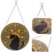 ABOOFAN Wrought Iron Disc Pendant Decor Ornament Iron Circle Pendant Hanging Adornment Indoor Metal 30x30x1cm As Shown1 - Buy Online on SooperMarket.com