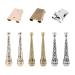 NBEADS 3 Sets Bolo Tie Findings  Bolo Tie Tips Replacement End Caps Kit  Bolo Tie Buckle Accessories with 6 Pcs Alloy Cord End and 3 Pcs Iron Bolo Tie Slide Clasps for Bolo Tie Making 6 Pcs End Caps+ 6 Pcs Slide Clasps