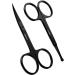 Utopia Care 2 Spots of professional stainless steel beauty scissors - hairdressing scissors eyebrows scissors nasal hair scissors ear screens nail scissors - safe skin scissors - black
