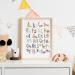 Scandi Animal Alphabet Educational Poster - Woodland Safari & Boho Designs (A4 Greens) - Buy Online on SooperMarket.com