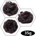 Medium Brown 35g Hair Bun Donut Chignon Scrunchie Updo Hairpiece - Ponytail Extensions - Buy Online on SooperMarket.com