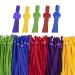 HomyBasic 150 Pcs Elastic String for Masks with Adjustable Buckle 1/4 inch (Mix-Rainbow) Stretch, Soft Elastic Cord, Band, Strap for Sewing Mask 150 Pcs Multi